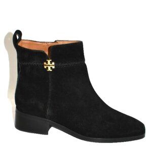 New! Tory Burch Everly Suede Ankle Boot Black 8 M DD530 SN 153799